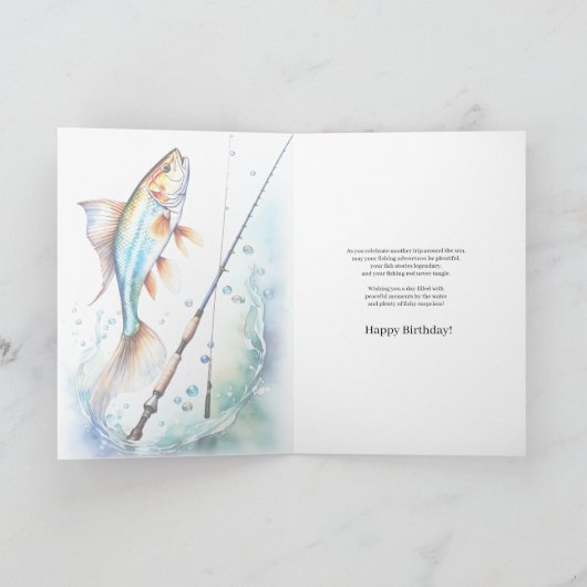 Vist van de Rocks Enthusiasts Verjaardag Kaart (Binnen)