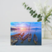 Vist Village Sunrise Thailand Briefkaart (Staand voorkant)