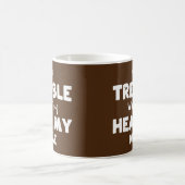 Vist vis Tremble als ze mijn naam horen Koffiemok (Center)