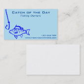 Vist visreizen vistoerisme visitekaartje (Voorkant / Achterkant)