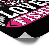 Vist vissers gewoon een meisje dat houdt van Vist Poster (Hoek)