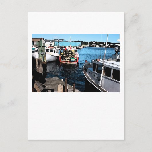 Vist vlekken briefkaart (Voorkant)