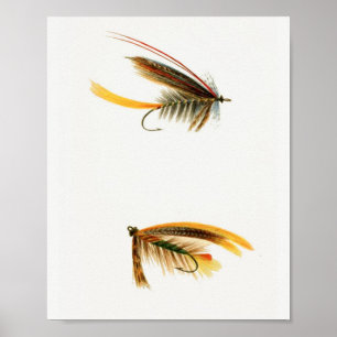 Vist vliegen #3 poster