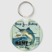 Vist, voeg naam of tekstsleutelhanger toe sleutelhanger (Voorkant)