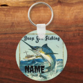 Vist, voeg naam of tekstsleutelhanger toe sleutelhanger (Voorkant)