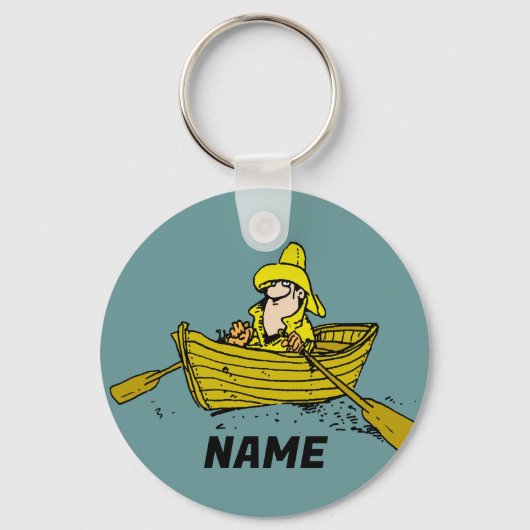 Vist, voeg naam of tekstsleutelhanger toe sleutelhanger (Voorkant)