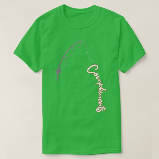 Vist voor complimenten wit t-shirt (Design voorkant)