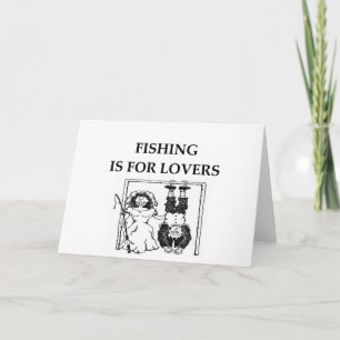 Vist voor de liefhebbers feestdagen kaart