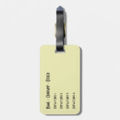 Vist voor Drie Vetforel Bagagelabel (Achterkant verticaal)