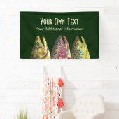 Vist voor Drie Vetforel Spandoek (Insitu)