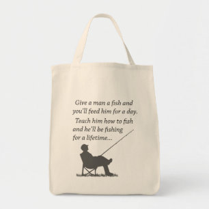 Vist voor een leven lang tote bag