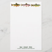 Vist voor forel Sport Fisherman Angler Briefpapier (Voorkant)