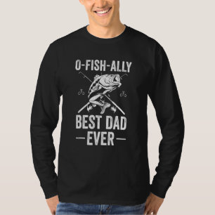 Vist voor mannen Vader Visser Beste vader Oog Vis T-shirt