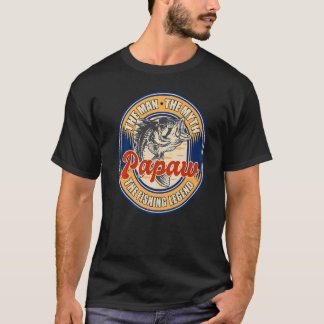 Vist voor papaw Father Day Vist voor visserij T-shirt