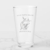 Vist: Waar de grootste vis... - Vissen Beer Glas (Achterkant)