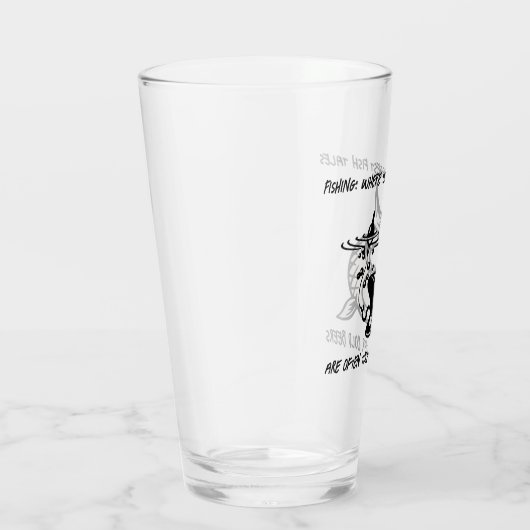 Vist: Waar de grootste vis... - Vissen Beer Glas (Rechts)