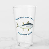 Vist: Waar de grootste vis... - Vissen Beer Glas (Voorkant)