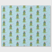 Vist Waders Patroon Cadeaupapier (Vlak)