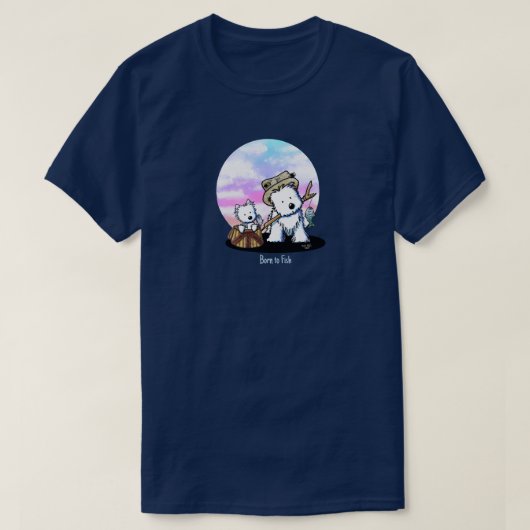 Vist Westies T-shirt (Design voorkant)