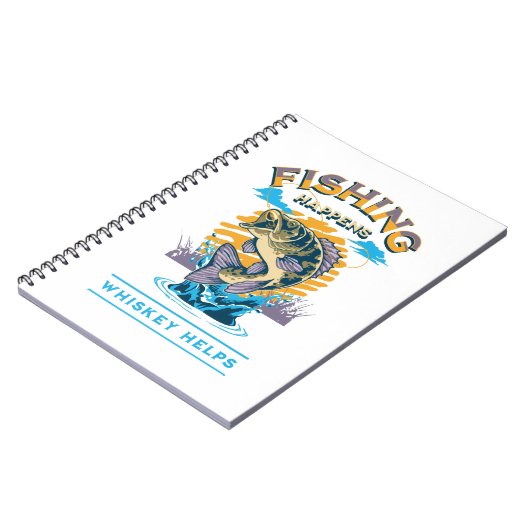 Vist. Whiskey helpt! Notitieboek (Linkerzijde)