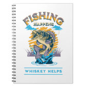 Vist. Whiskey helpt! Notitieboek (Voorkant)