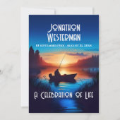 Vist Zonsondergang Viering van het Leven Kaart (Voorkant)