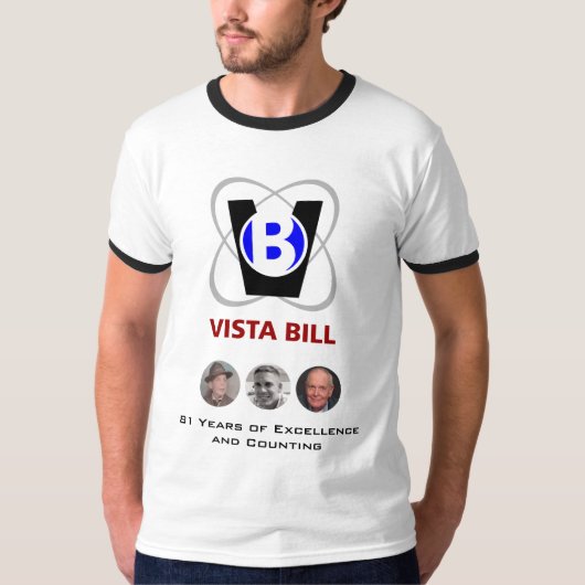 Vista Bill 81 jaar alles T-shirt (Voorkant)