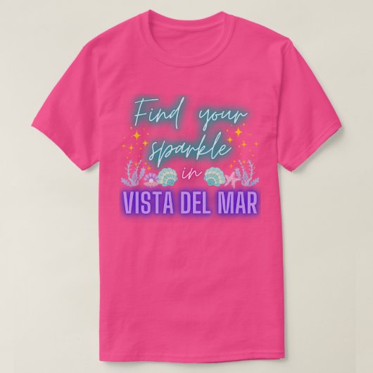 Vista del Mar Barb en vind je sparkle T-shirt (Design voorkant)