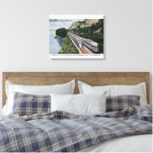 Vista Dome Twin Zephers Railroad Canvas Afdruk (Insitu (Slaapkamer))