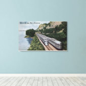 Vista Dome Twin Zephers Railroad Canvas Afdruk (Insitu (Houten vloer))