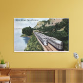 Vista Dome Twin Zephers Railroad Canvas Afdruk (Insitu (Woonkamer))