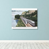 Vista Dome Twin Zephers Railroad Canvas Afdruk (Insitu (Houten vloer))