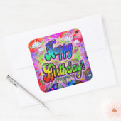 Vista Express Gelukkige Verjaardag Sticker (Envelop)