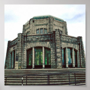 Vista House, Columbia River Gorge, OF Poster