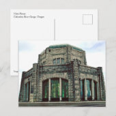 Vista House, Columbia River Gorge, Oregon Briefkaart (Voorkant / Achterkant)