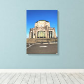 Vista House, Columbia River Gorge, Oregon Canvas Afdruk (Insitu (Houten vloer))