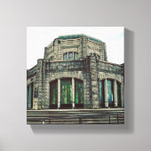 Vista House, Columbia River Gorge, Oregon Canvas Afdruk (Voorkant)
