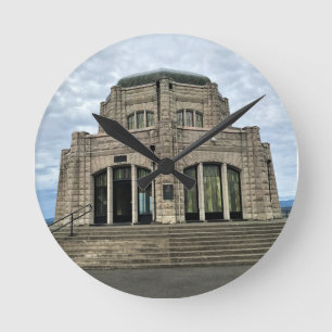 Vista House, Columbia River Gorge, Oregon Ronde Klok