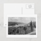 Vista House & Crown Point op Columbia River Briefkaart (Voorkant / Achterkant)
