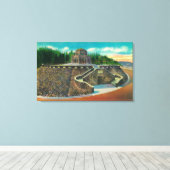 Vista House on Columbia River, Oregon Canvas Afdruk (Insitu (Houten vloer))