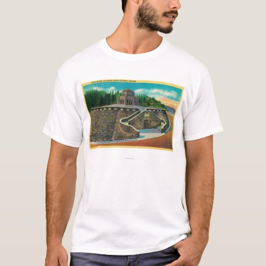 Vista House on Columbia River, Oregon T-shirt (Voorkant)