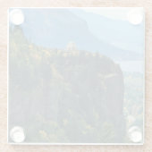 Vista House op Crown Point, Oregon Glazen Onderzetter (Achterkant)