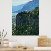 Vista House op Crown Point, Oregon Poster (Keuken)