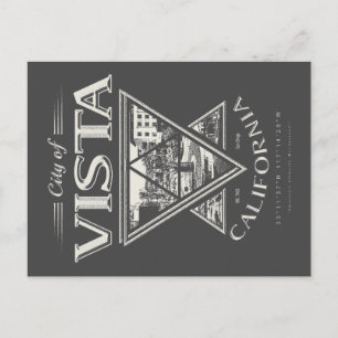 VISTA - SAN DIEGO CALIFORNIË BRIEFKAART