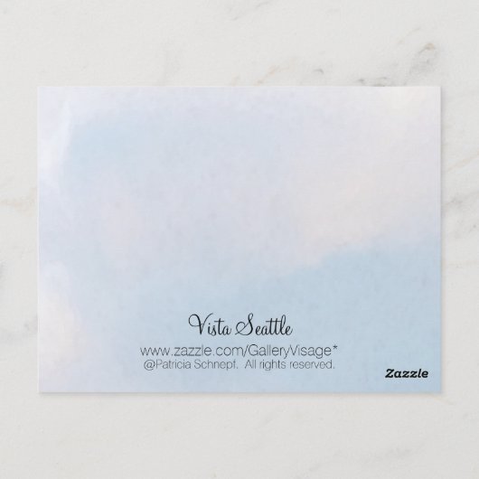 Vista Seattle Briefkaart (Achterkant)