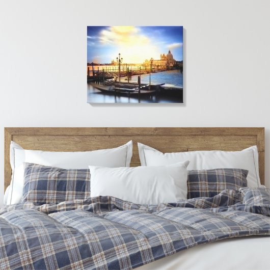 Vista Serena de Veneza Canvas Afdruk (Insitu (Slaapkamer))