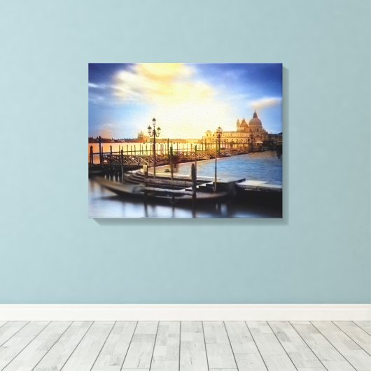 Vista Serena de Veneza Canvas Afdruk (Insitu (Houten vloer))