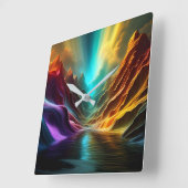 Vista-wandklok Vierkante Klok (Hoek)