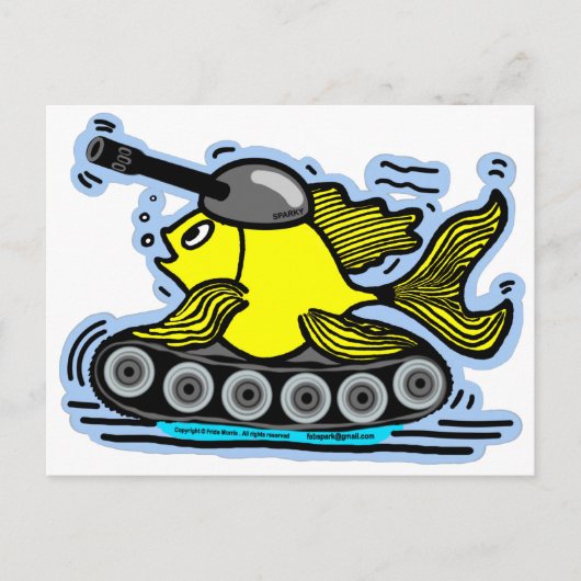 Vistank Briefkaart (Voorkant)