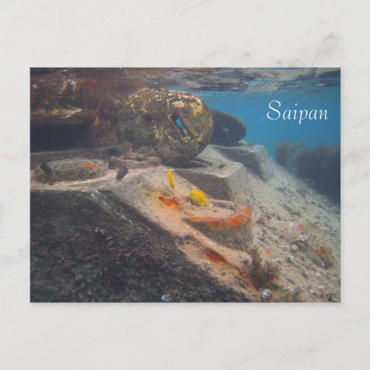 vistank, saipan briefkaart (Voorkant)